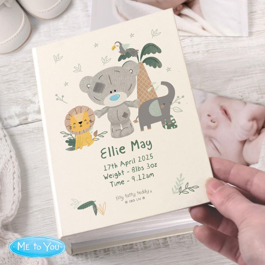 Personalised Tiny Tatty Teddy Jungle Animals 6 x 4" Photo Album Extra Image 1